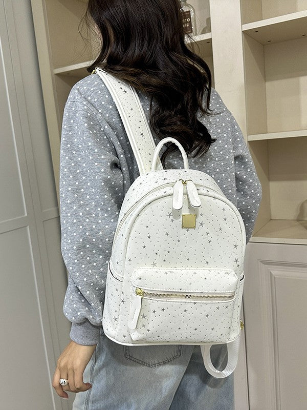 Women's Embroidery Mini Korean Style Commuter Women's Backpack