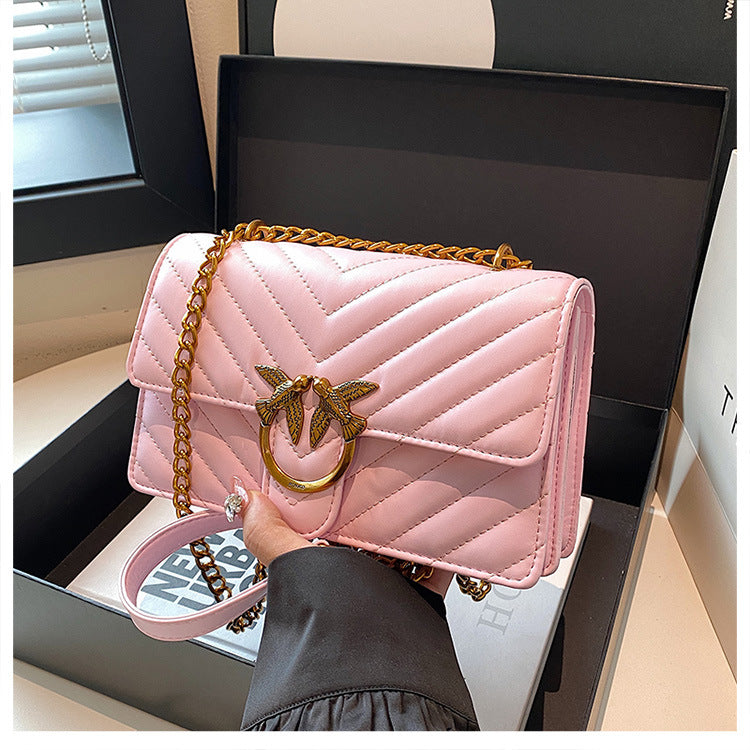 Twill Fashion Swallow Exquisite Underarm Chain Bags
