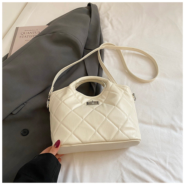 Durable Innovative Women's Korean Rhombus Commuter Bucket Bag