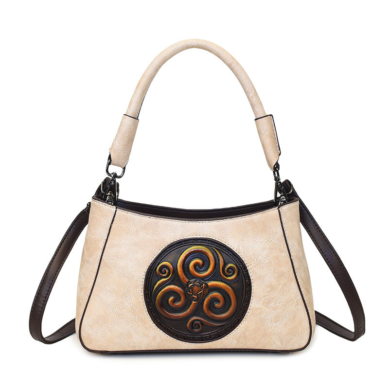 Comfortable Female Mother Retro Western Temperament Shoulder Bags