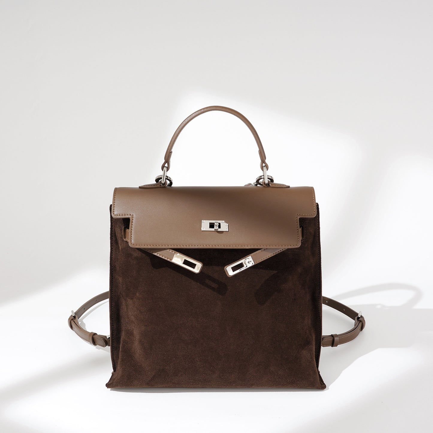 Fashionable Large Capacity Commuter Leather For Women's Backpack