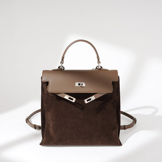 Fashionable Large Capacity Commuter Leather For Women's Backpack