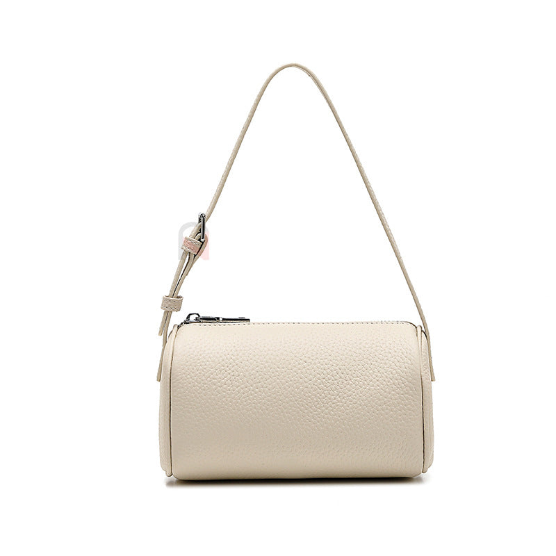 Genuine Leather First Layer Litchi Pattern Cowhide Underarm Bag