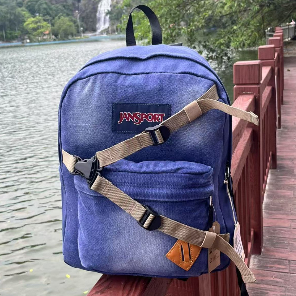 Super Denim Fashion College Style Unisex Backpacks