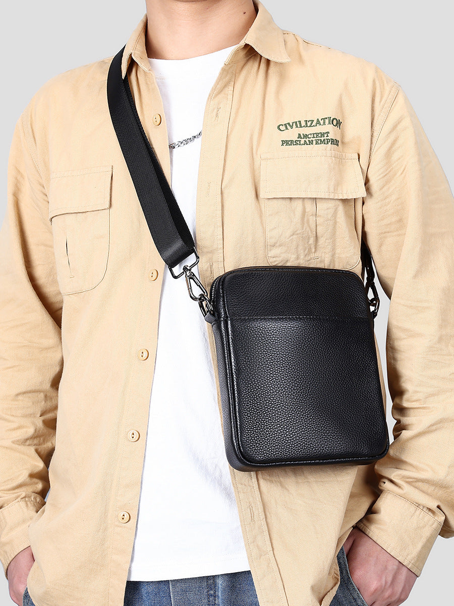 Men's Leather High-grade First Layer Cowhide Business Bags