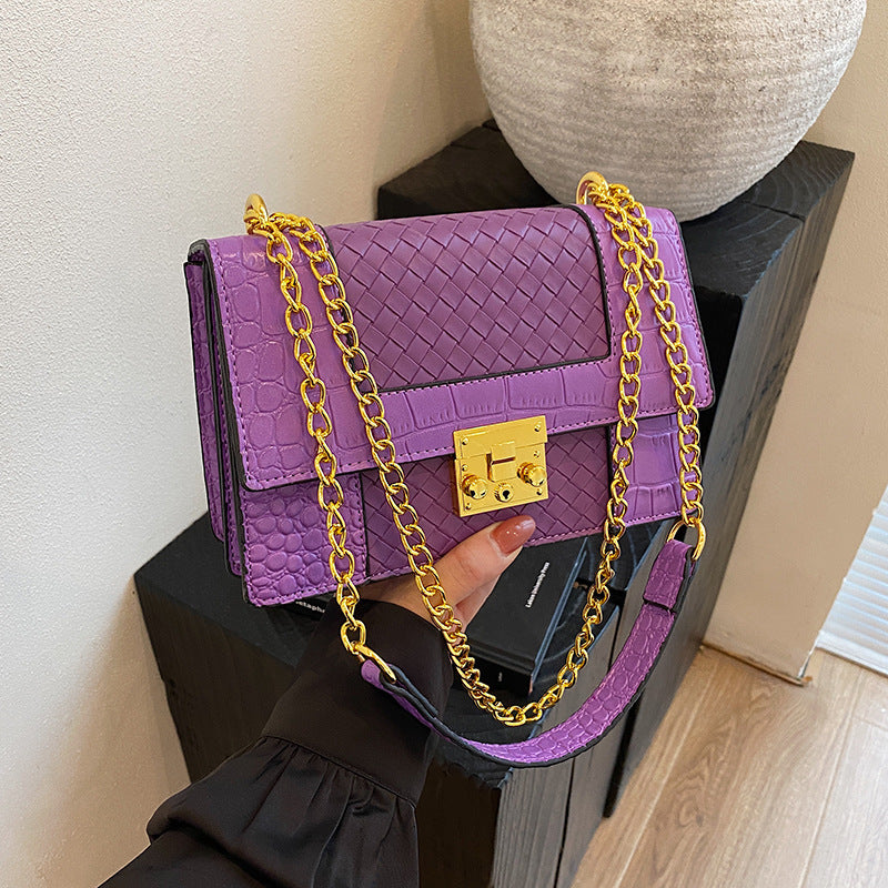Charming Graceful Women's Fashion Woven Chain Women's Messenger Bag