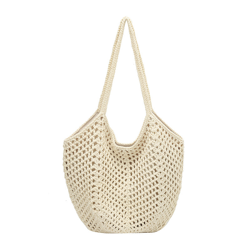Women's Beach Vacation Style Straw Fashion Large Capacity Woven Women's Shoulder Bag