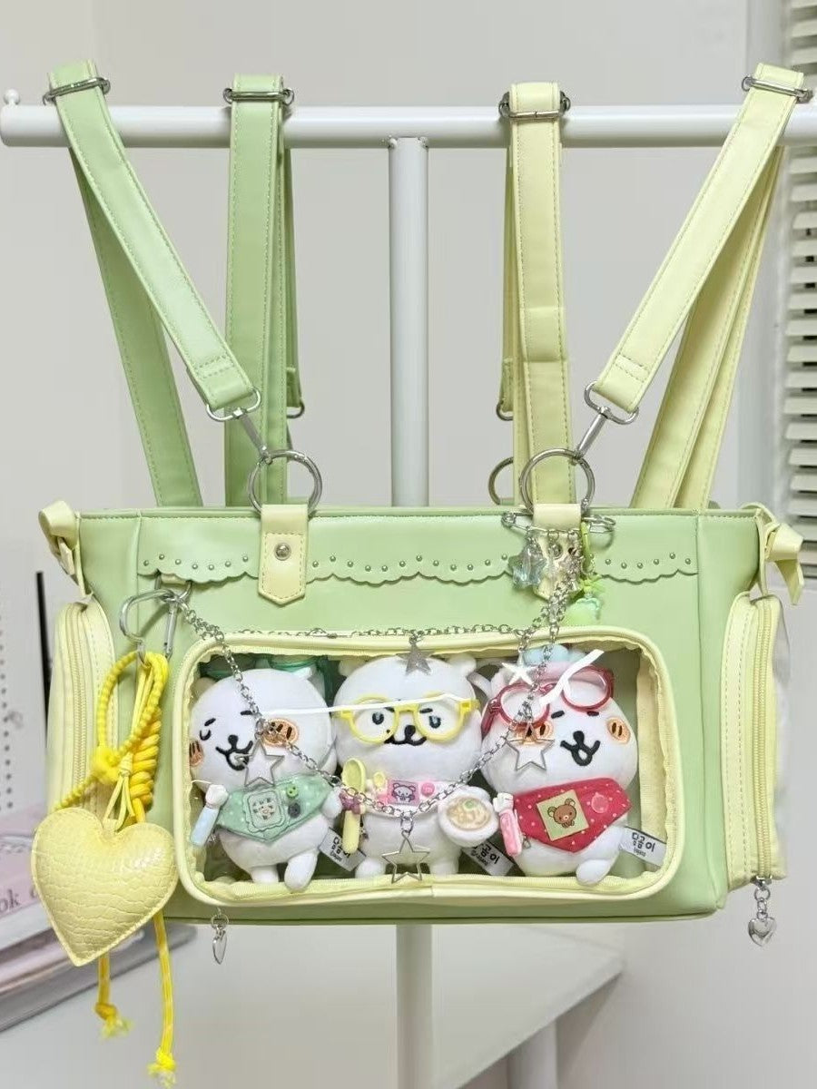 Pink Blue Couple Cartoon Concert Collection Women's Backpack