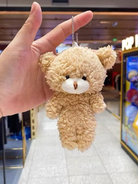 Cartoon Cute Plush Bear Pendant Soft Heart Women's Backpack