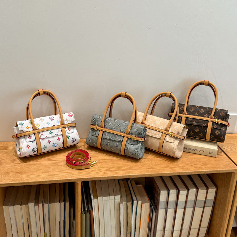 Retro Printed Letters Light Luxury Personalized Trend Women's Handbag
