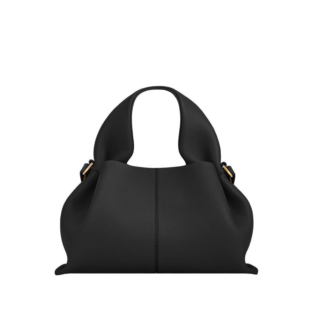 Women's Cloud Genuine Leather French Niche Dumpling Bags