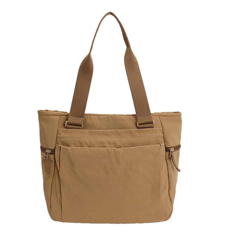 Capacity Totes Female For Class Lightweight Waterproof Nylon Handbags