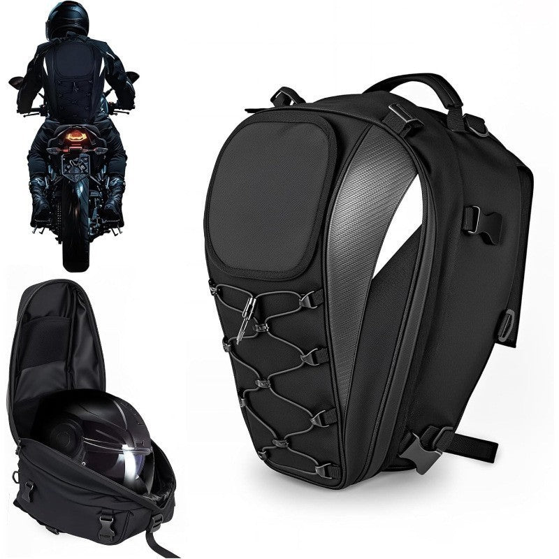 Motorcycle Rear Seat Helmet Large Capacity Sports Backpack