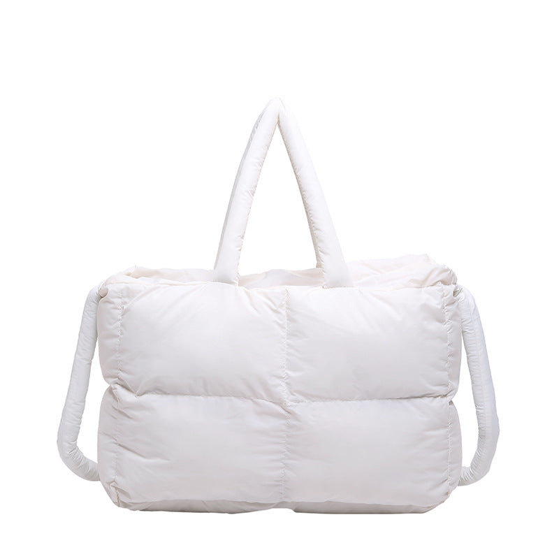 Down Cotton Coat Portable Underarm Large Capacity Fashion Tote Bags