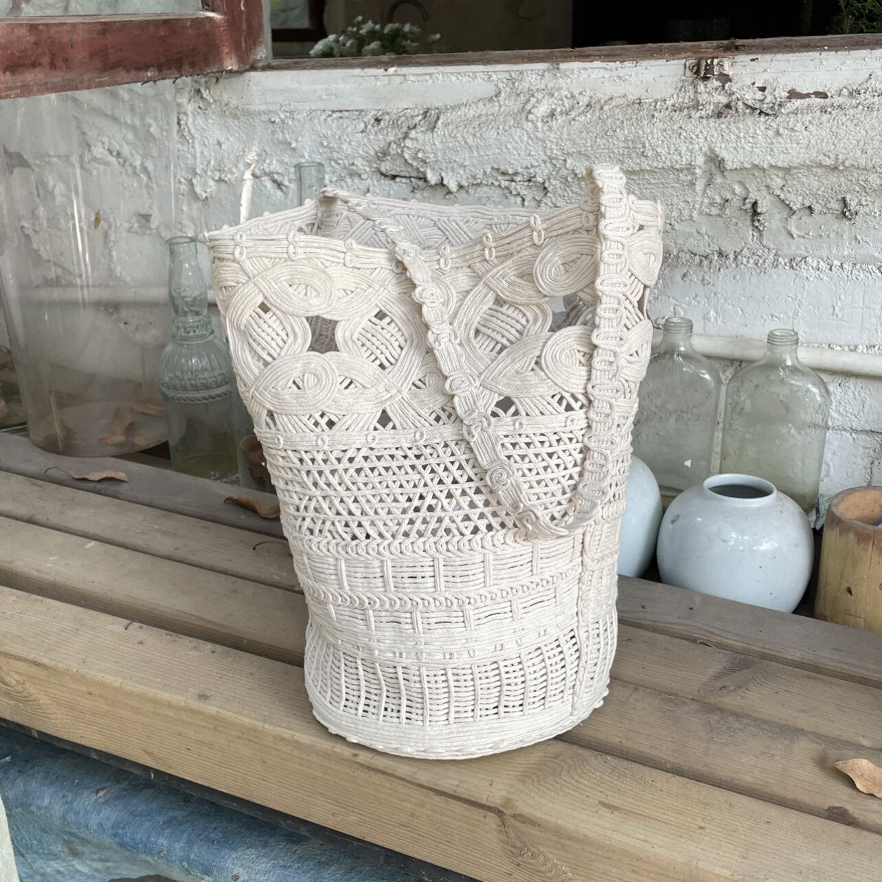 Design Handmade Sea Island Cotton Woven Women's Shoulder Bag