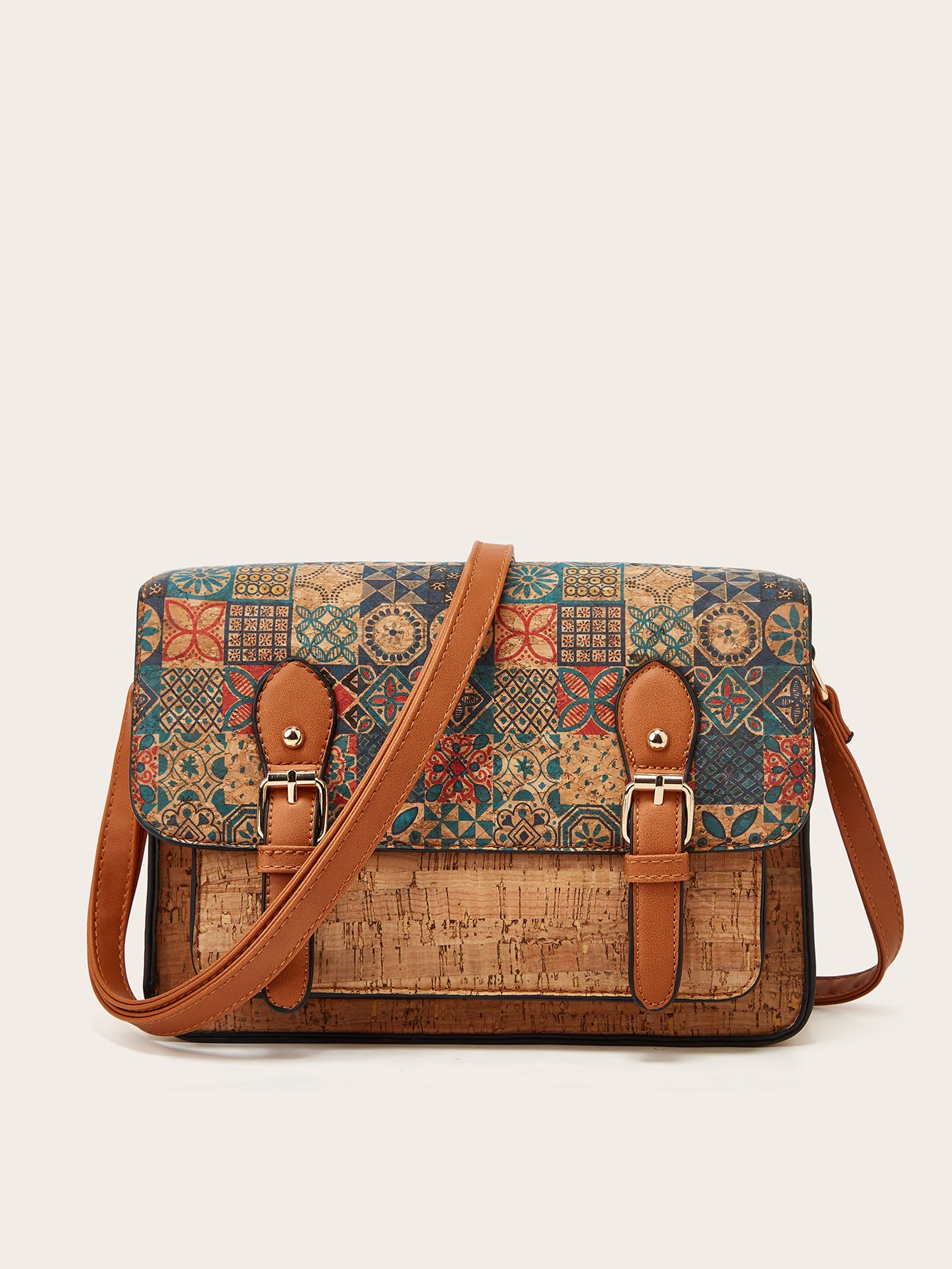 Women's Large Capacity Printed Retro Ethnic Style Women's Messenger Bag