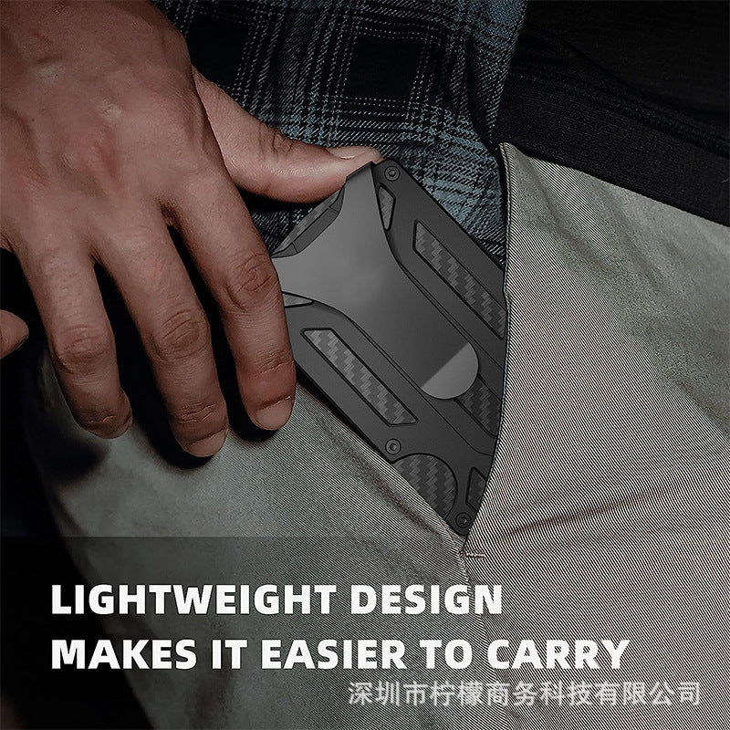 Durable Casual Men's Aluminum Alloy Metal Card Pack Card Sleeve