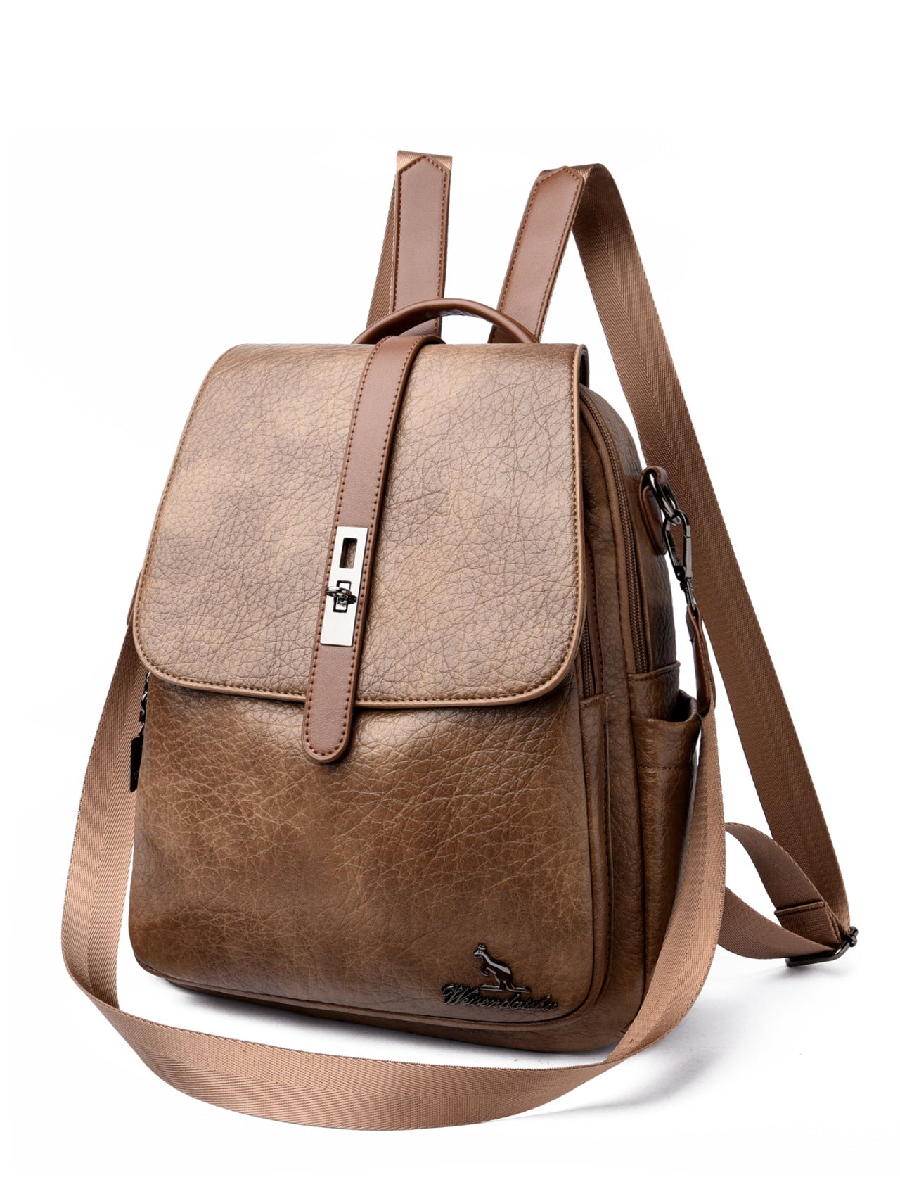 Women's Vintage Soft Leather Leisure Versatile Large Women's Backpack