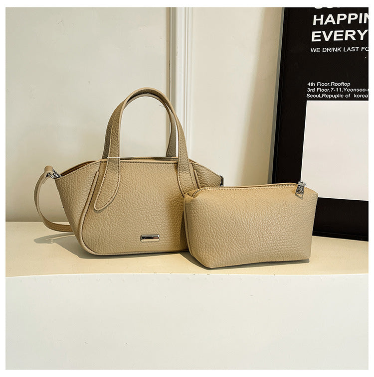 Women's Pattern Soft Leather High-grade Portable Vegetable Basket Bags