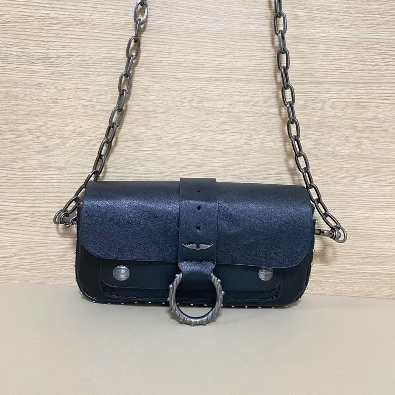 Women's French Fashion Diamond Wings Chain Envelope Shoulder Bags