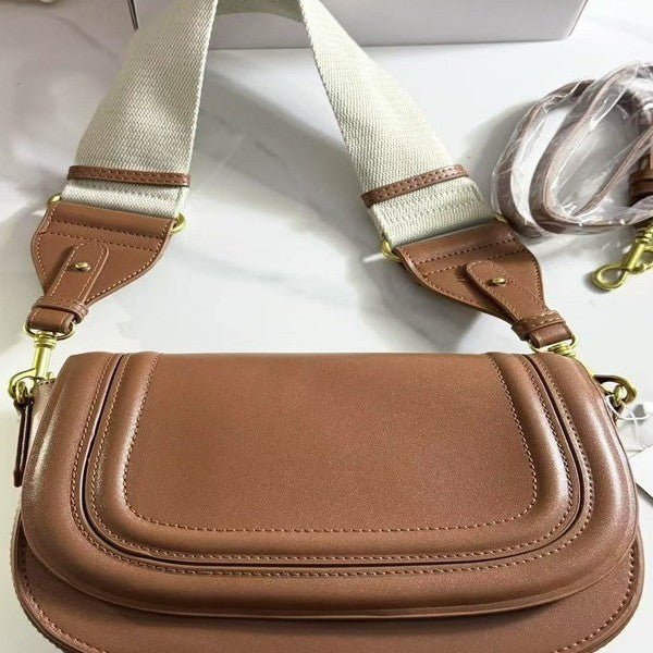 Women's Home Wide Strap One Saddle For Small Square Bags