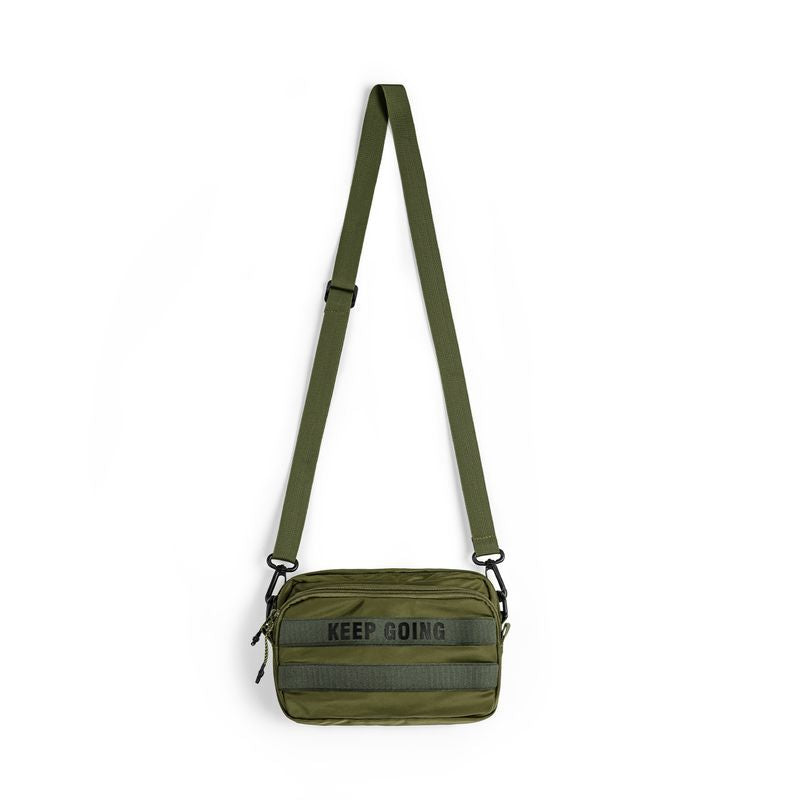 Men's Green Traveling Commuter Portable Quick Response Bags