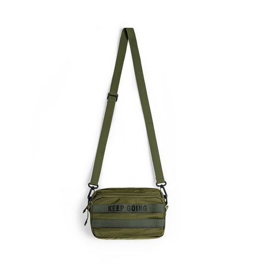 Men's Green Traveling Commuter Portable Quick Response Bags