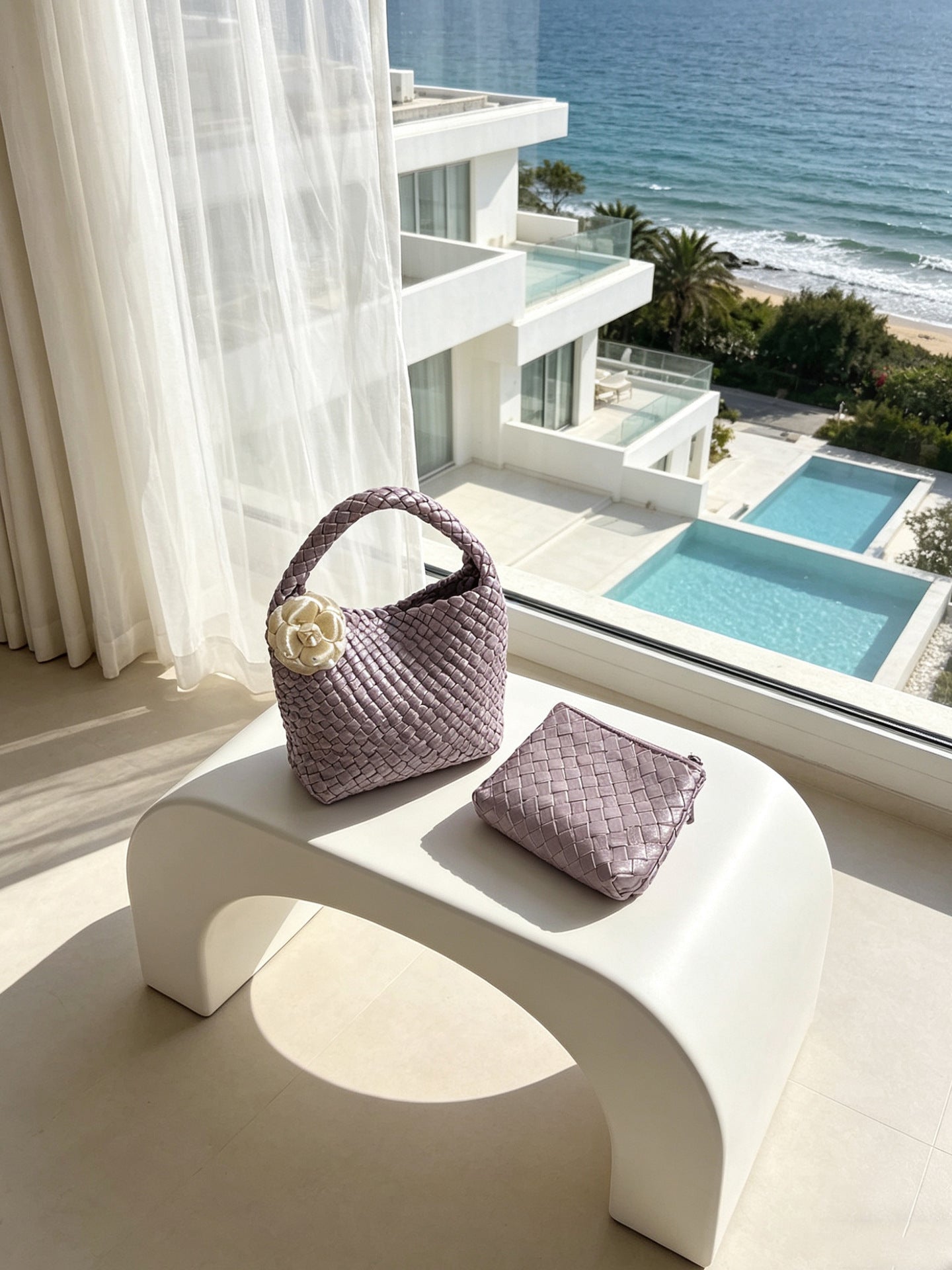 Women's Mermaid Hand-woven High-grade Exquisite Vegetable Basket Bucket Bag