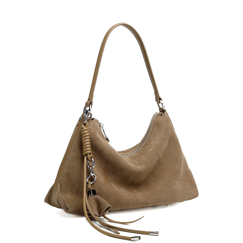 Retro Matte Cowhide Large Temperament Capacity Bags