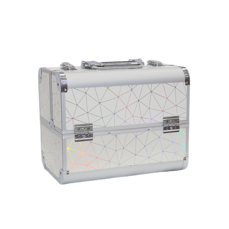 Portable High Sense Makeup Aluminum Alloy Tattoo Nail Manicure Cosmetic Case