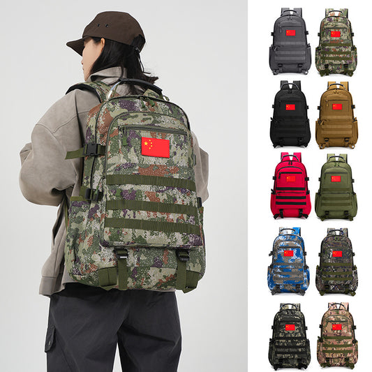 Camouflage Flag Wind Leisure Large Capacity Backpacks
