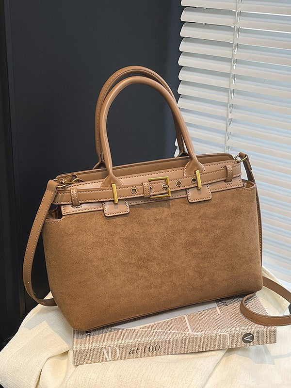 Women's Western Style Suede Winter Elegant Texture Bags