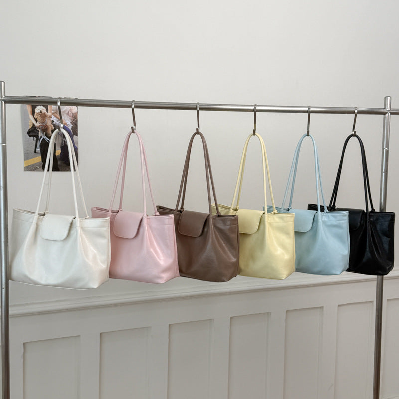 Women's Textured Commuter Underarm Spring Large Capacity Retro Women's Shoulder Bag