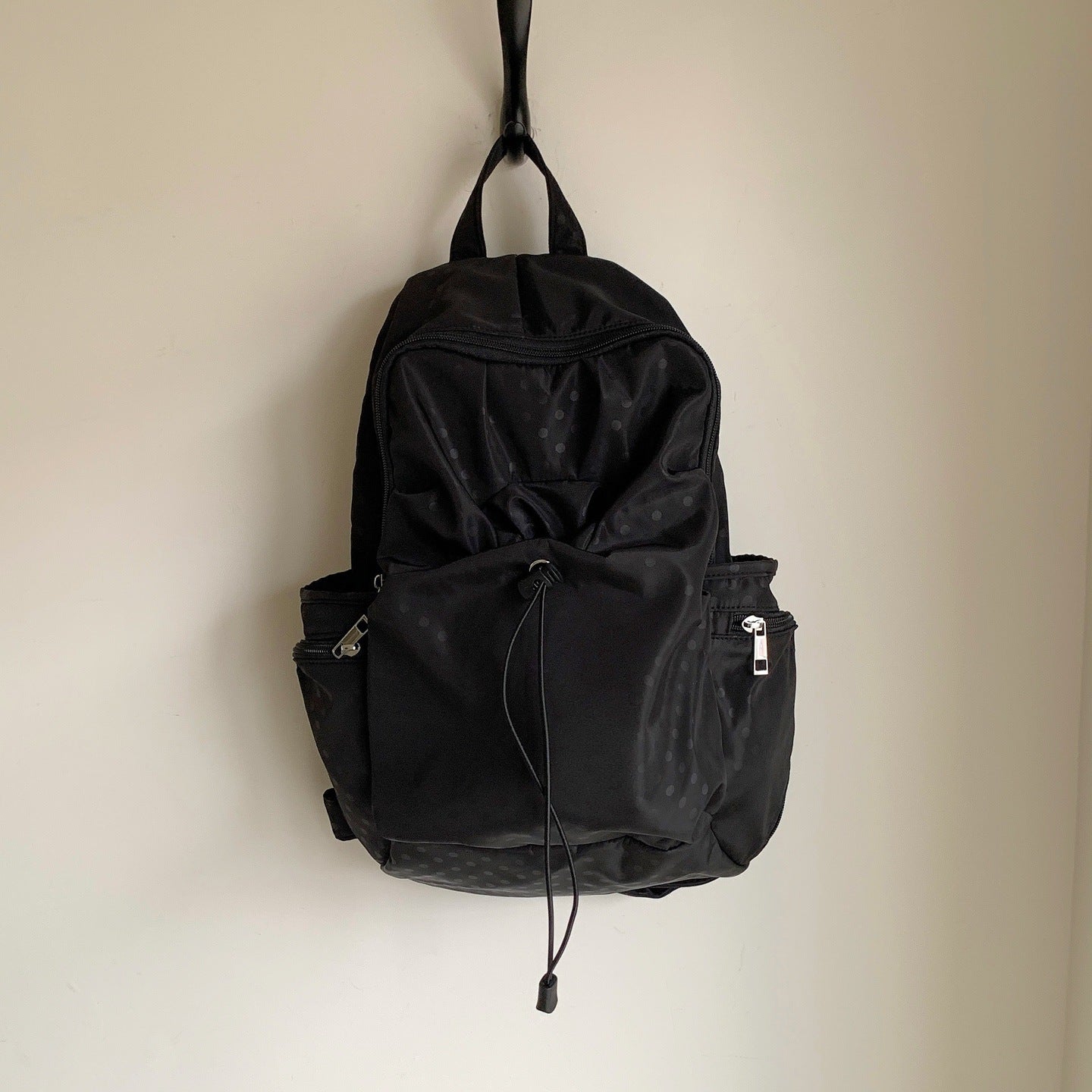 Women's & Men's Korean Polka Dot Nylon Large Capacity Leisure Backpack