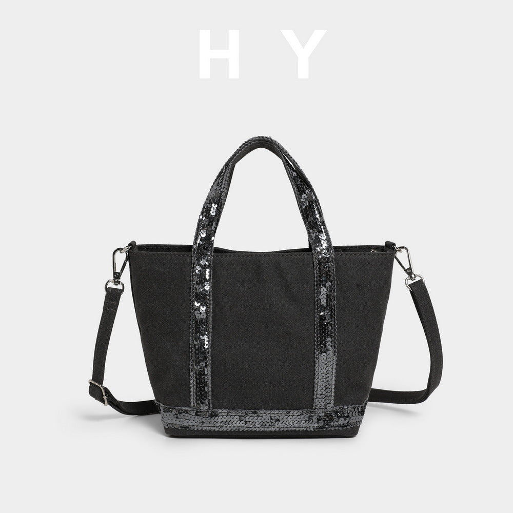 Trendy Women's Personal Leisure Trend Canvas Handbags