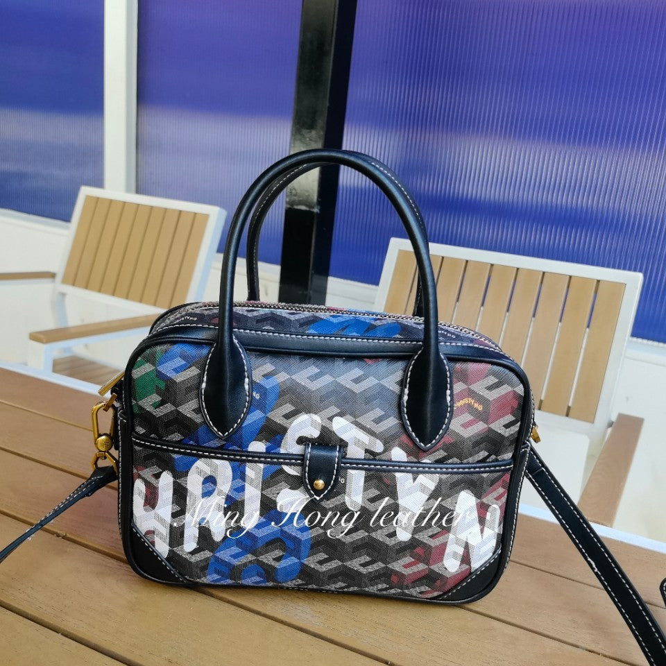 Fashion Women's Printed Advanced Texture Portable Shoulder Bags