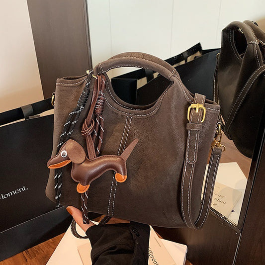 Slouchy Cool Women's Retro Niche High-grade Bucket Bag