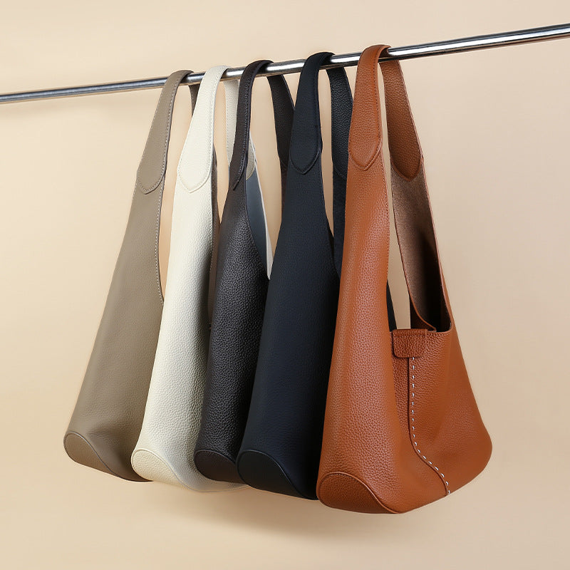 Underarm Female Niche Soft Leather Large Capacity Women's Shoulder Bag