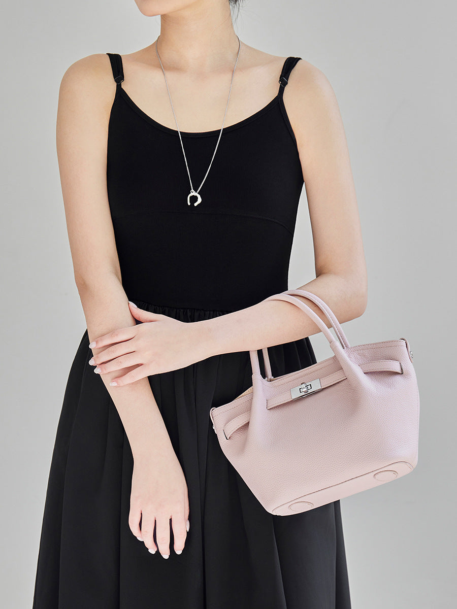 Women's Genuine Leather Vegetable Basket High-grade Fashion Women's Messenger Bag