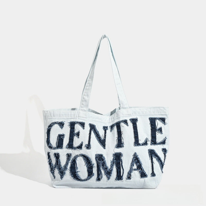 Women's Thai Fashion Large Capacity Canvas Artistic Retro Underarm Bag