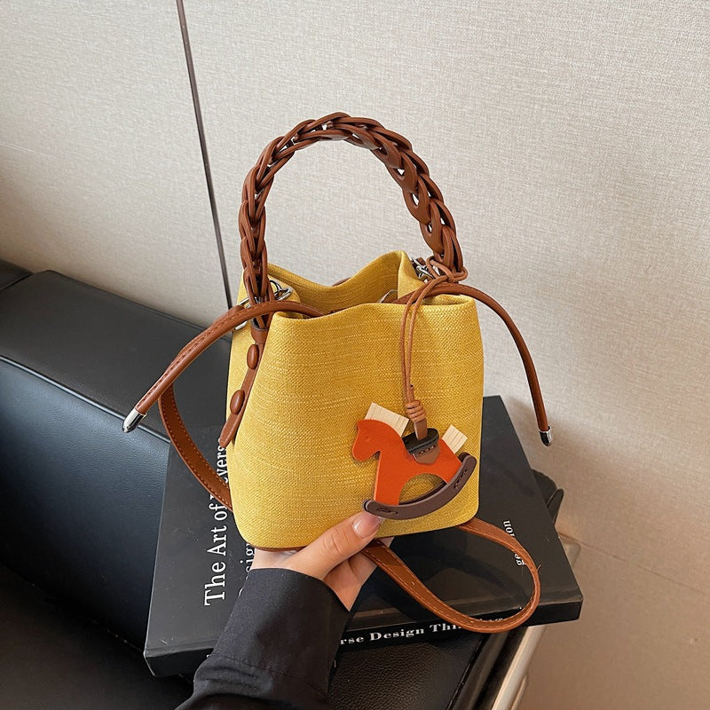Niche Summer Retro Simple Western Style Portable Vegetable Bags
