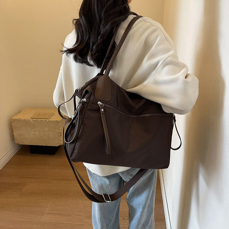 Women's Korean Style Nylon Cloth Large Capacity Fashion Underarm Women's Shoulder Bag