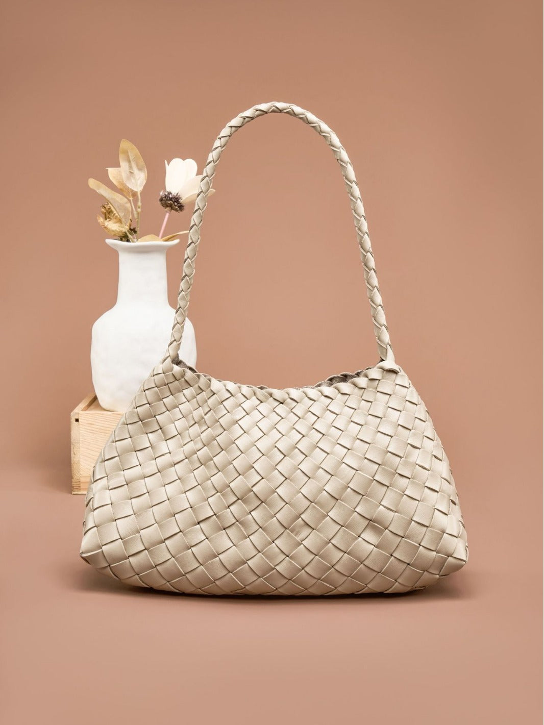 Model French Fashion Handmade Genuine Leather Women's Shoulder Bag