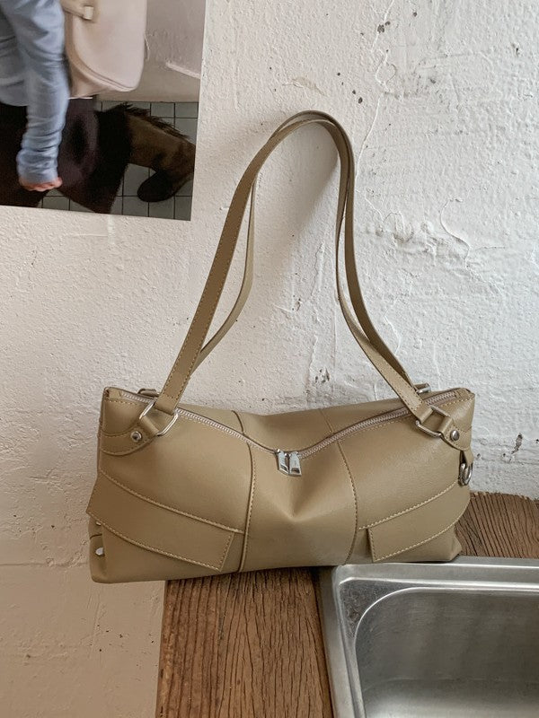 Cool Niche Motorcycle Large Capacity Retro Easy Matching Commuter Fashionable Underarm Bag