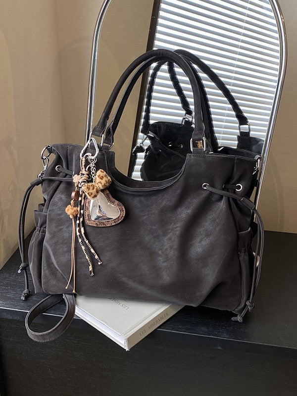 Women's Retro Large Capacity Winter Korean Fashion Tote Bags