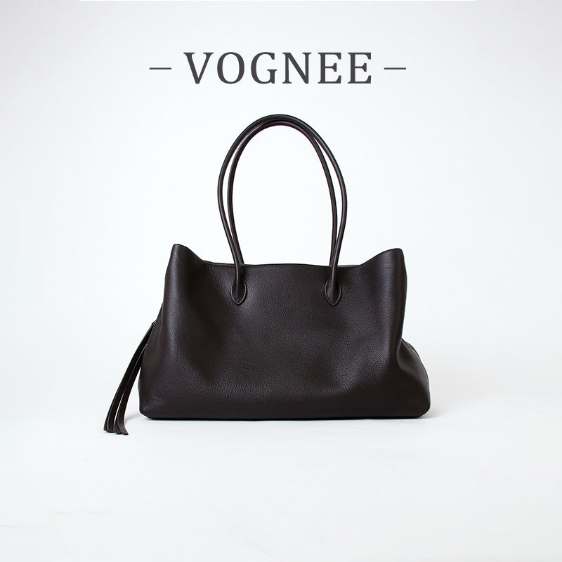 Cattlehide Leather Surface Fashionable Suede Commuter Design Bags