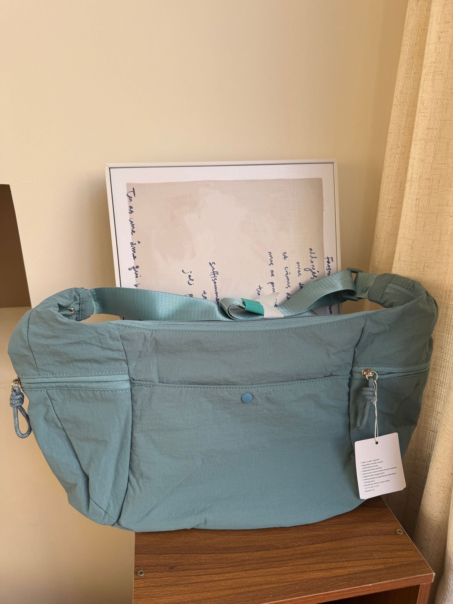 Women's & Men's Large Croissant Dumpling Capacity Versatile Lightweight Tote Bag
