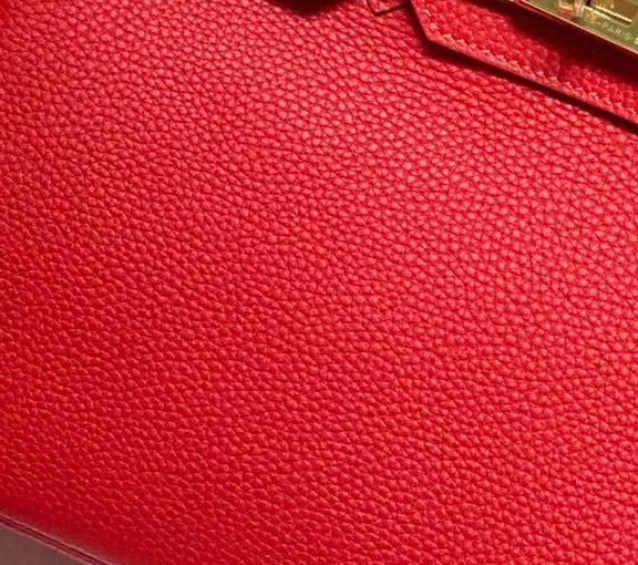 Women's Quality Retro First Layer Cowhide Lychee Pattern Women's Handbag