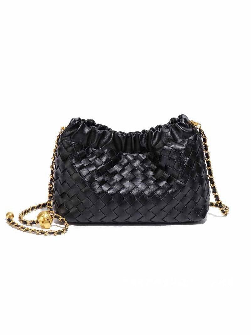 Women's Handmade Woven Cloud Classic Style Chain Versatile Light Luxury Women's Messenger Bag