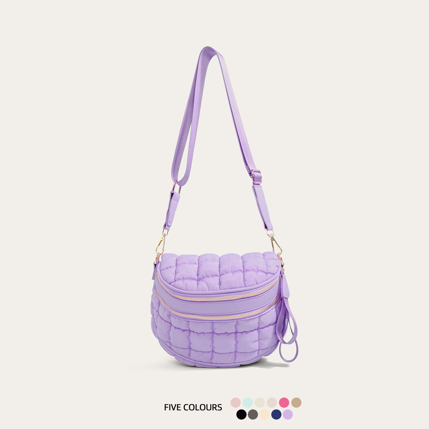 Women's Wind Cotton Clothes Bubble Fashion Large Shoulder Bags